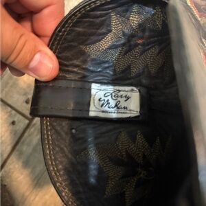 Larry Mahan Black Alligator Cowboy Boots